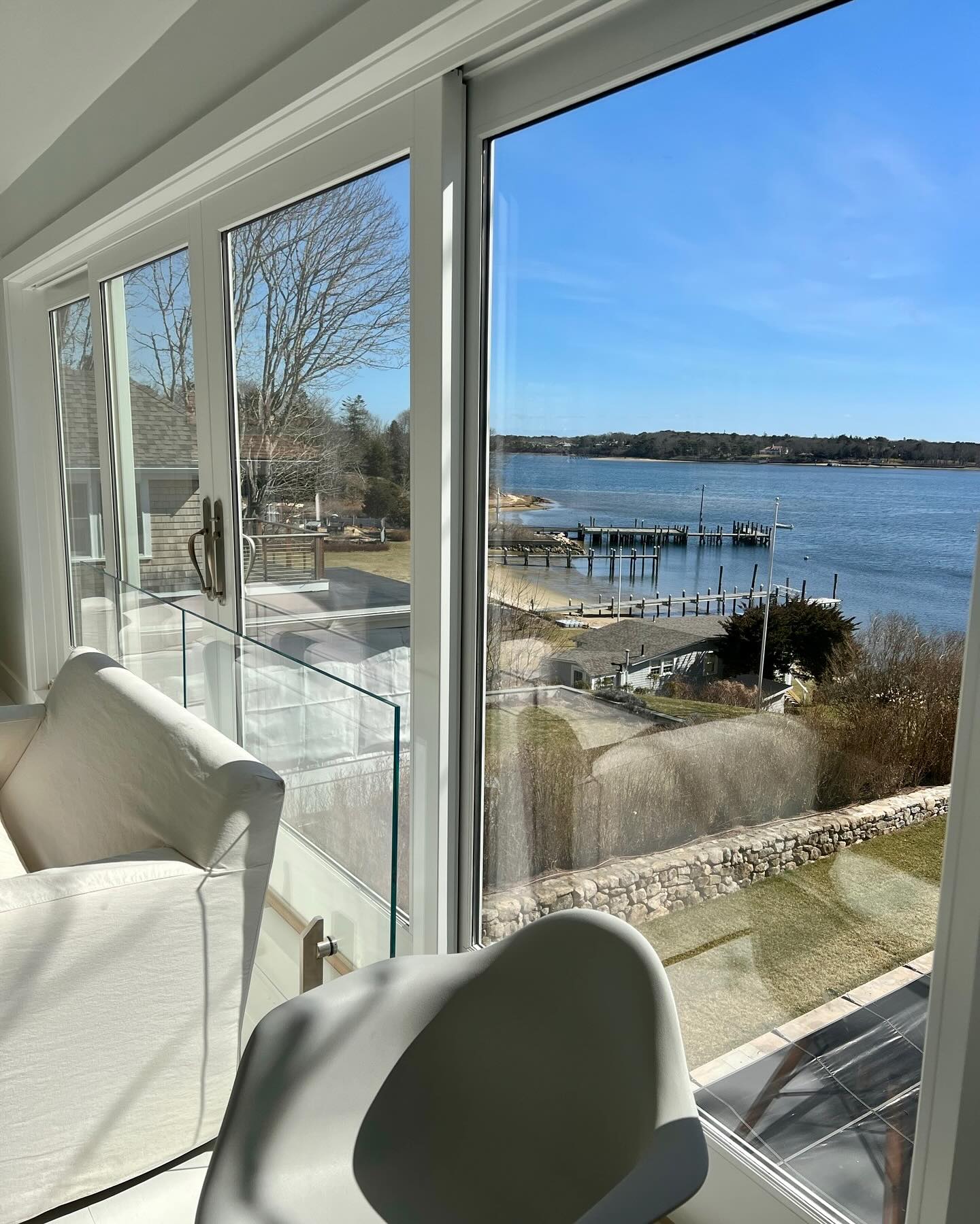 Energy-efficient, crystal-clear glass windows installed in a modern home, showcasing their ability to enhance natural light and complement any architectural style.