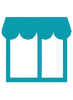 Glass storefront Icon