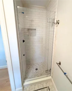 Three custom shower enclosures installed in one home, Chatham Cape Cod MA
